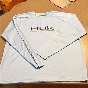 Huk Men's Light Blue Performance Long Sleeve Shirt